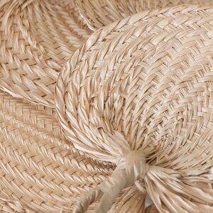 Natural Woven Wedding Hand Fan